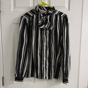Chic Striped Women's Blouse